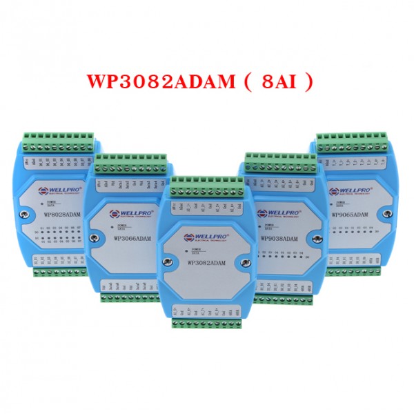 WELLPRO WP3082ADAM (8AI) Analog input module / RS485 MODBUS RTU