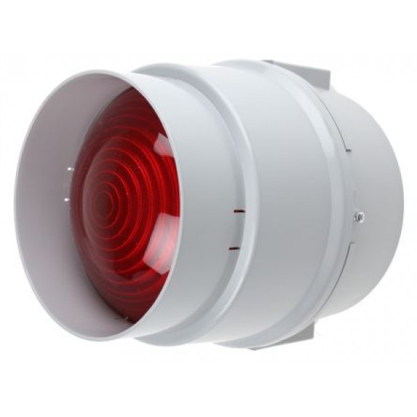 Werma 890.100.00 Series Red Steady Beacon, 12 → 230 V ac/dc, Base Mount, Incandescent Bulb