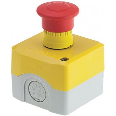 Schneider XALK198 Emergency Button Pull to Reset Yellow 40mm