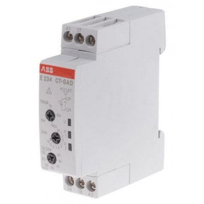 ABB 1SVR500210R0100 - CT-SAD.22 DIN Rail Single Function Timer Relay, 24 → 240 V ac, 24 → 48V dc