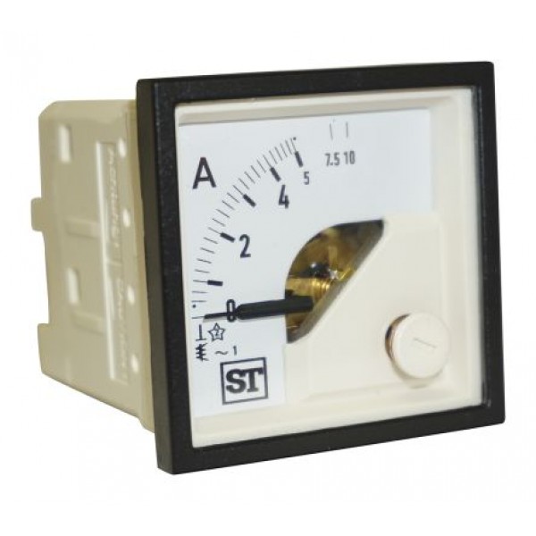 Sifam Tinsley EQ44-I1122N1CAW0ST Analogue Panel Ammeter 5A AC, 48mm x 48mm