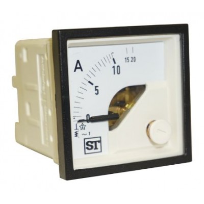 Sifam Tinsley EQ44-I1322N1CAW0ST Analogue Panel Ammeter 10A AC, 48mm x 48mm