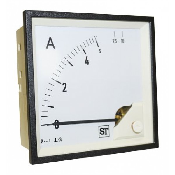 Sifam Tinsley EQ94-I1122N1CAW0ST Analogue Panel Ammeter 5A AC, 92mm x 92mm