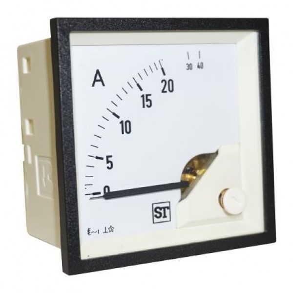 Sifam Tinsley EQ74-I1522N1CAW0ST Analogue Panel Ammeter 20A AC, 68mm x 68mm