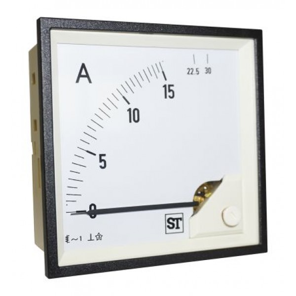 Sifam Tinsley EQ94-I1422N1CAW0ST Analogue Panel Ammeter 15A AC, 92mm x 92mm