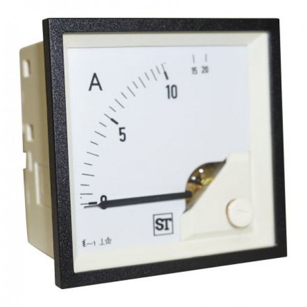 Sifam Tinsley EQ74-I1322N1CAW0ST Analogue Panel Ammeter 10A AC, 68mm x 68mm