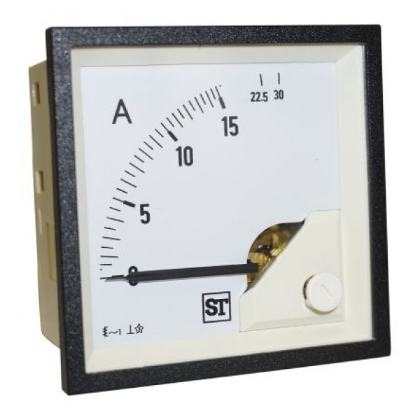 Sifam Tinsley EQ74-I1422N1CAW0ST Analogue Panel Ammeter 15A AC, 68mm x 68mm