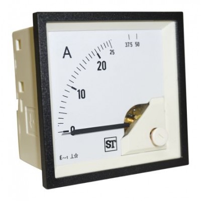 Sifam Tinsley EQ74-I1622N1CAW0ST Analogue Panel Ammeter 25A AC, 68mm x 68mm