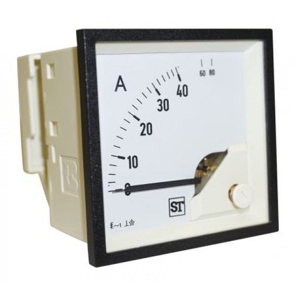 Sifam Tinsley EQ74-I1822N1CAW0ST Analogue Panel Ammeter 40A AC, 68mm x 68mm