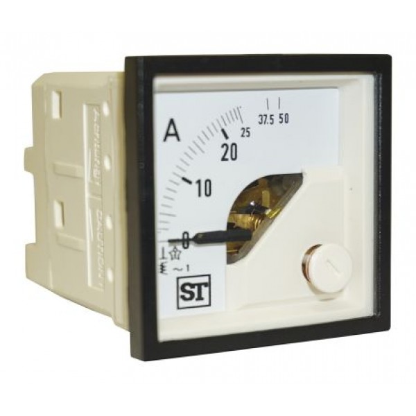 Sifam Tinsley EQ44-I1622N1CAW0ST Analogue Panel Ammeter 25A AC, 48mm x 48mm