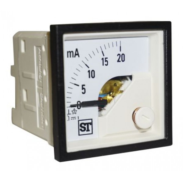 Sifam Tinsley PQ44-I20L2N1CAW0ST Analogue Panel Ammeter 20mA DC