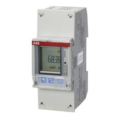 ABB 2CMA100150R1000 B21 112-100 1 Phase LCD Energy Meter, Type Transformer Connected