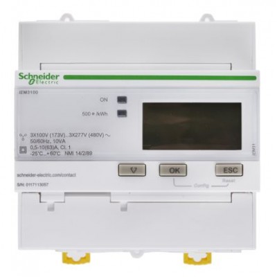 Schneider A9MEM3100 LCD Digital Power Meter