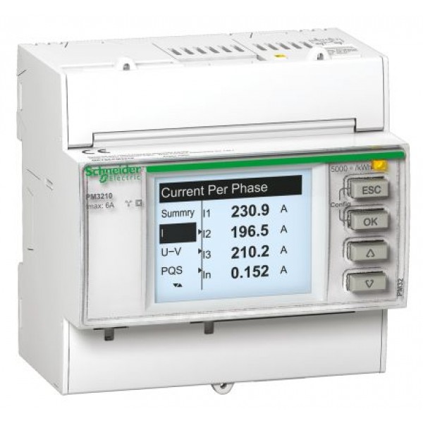 Schneider Electric METSEPM3210 1, 3 Phase LCD Energy Meter