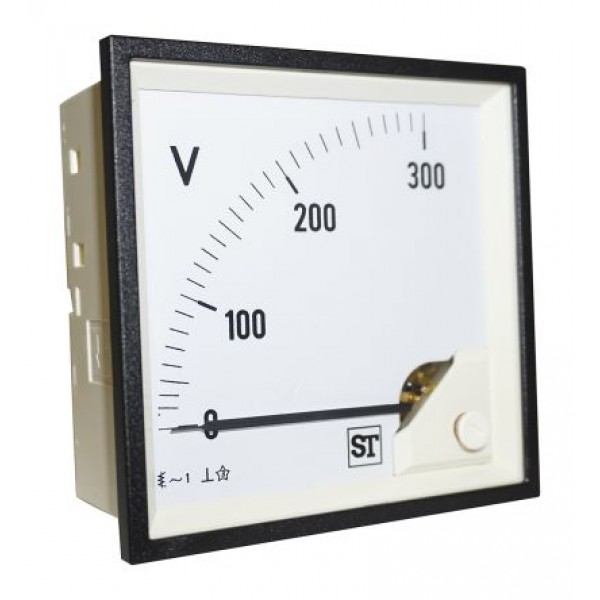 Sifam Tinsley EQ94-V68X2N1CAW0ST Analogue Voltmeter AC, 92 x 92 mm