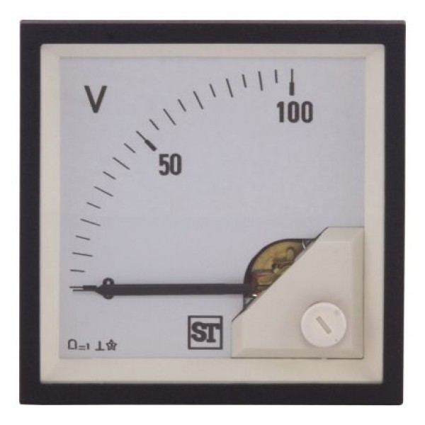 Sifam Tinsley PQ94-V0ZL2N1CAW0ST Analogue Voltmeter DC, 92 x 92 mm