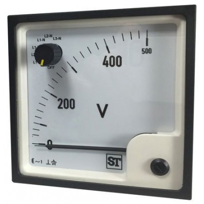 Sifam Tinsley SS94-V2VX1N1CA70ST AC Analogue Voltmeter 500V