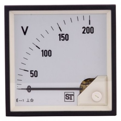 Sifam Tinsley EQ94-V65X2N1CAW0ST AC Analogue Voltmeter  200V