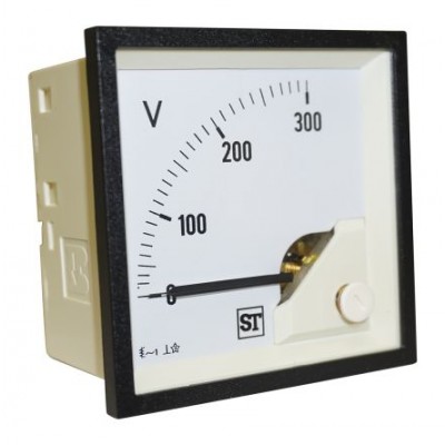 Sifam Tinsley EQ44-V70X2N1CAW0ST Analogue Voltmeter AC, 45 x 45 mm