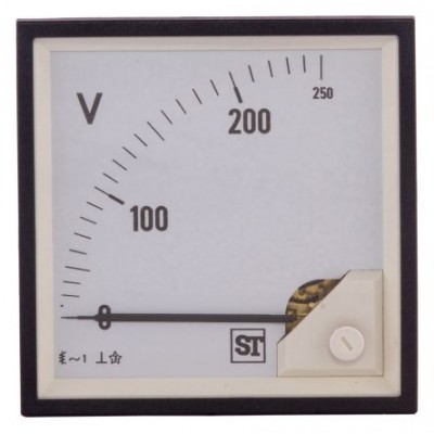 Sifam Tinsley EQ94-V67X2N1CAW0ST Analogue Voltmeter AC, 92 x 92 mm