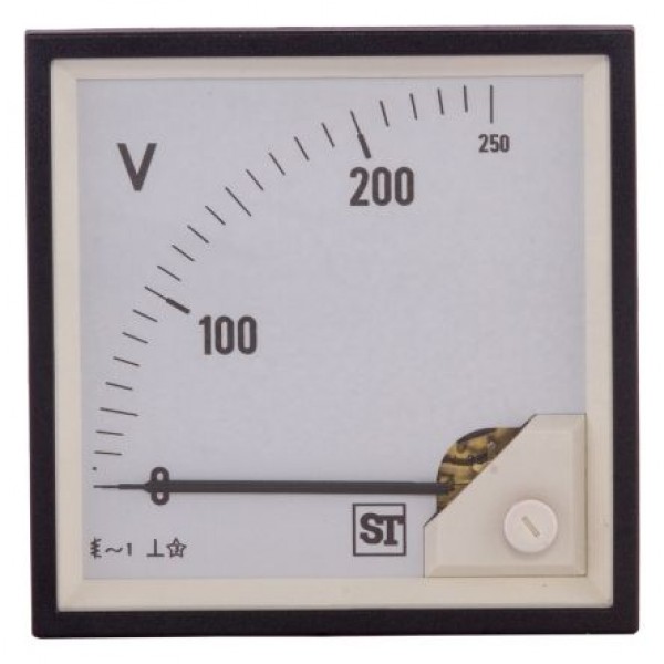 Sifam Tinsley EQ94-V67X2N1CAW0ST Analogue Voltmeter AC, 92 x 92 mm