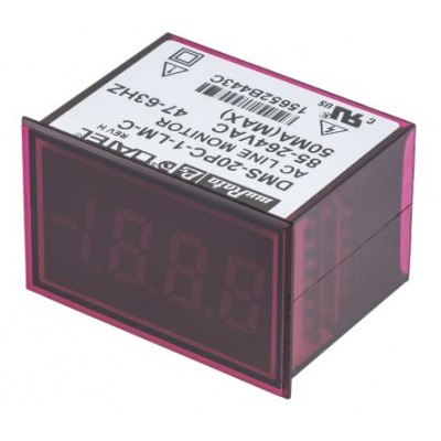 4x Murata Digital Panel Voltage Meter DMS-20PC-1-LM-C AC 85-264VAC 