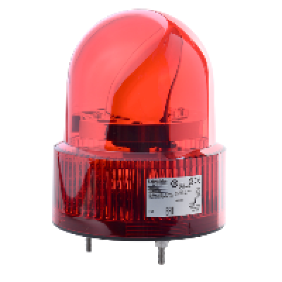 Schneider Electric XVR12B04S Red Rotating Beacon, 24 V ac/dc, Base Mount, LED Bulb
