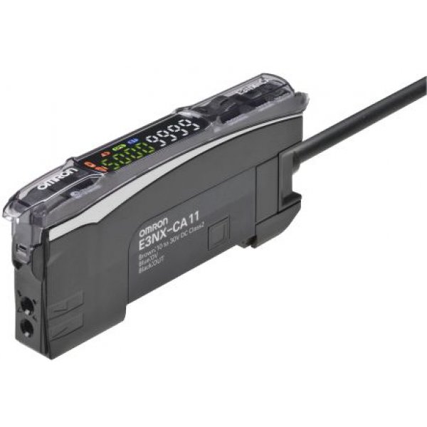 Omron E3NX-CA41 2M Fibre Amplifier PNP Output IO-Link, 1080 mW 10 → 30 V dc