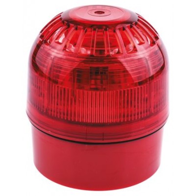 Klaxon 18-980501 Sounder Beacon Red LED 17→60Vdc