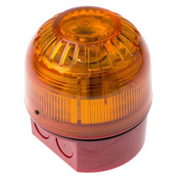 Klaxon 18-980504 Sounder Beacon Amber LED 17→60Vdc