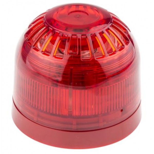 Klaxon PSC-0002 Sounder Beacon Red LED 17→60Vdc