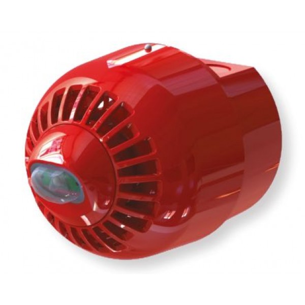 Klaxon ESF-5004 Sounder Beacon 97dB Red LED 17→60Vdc