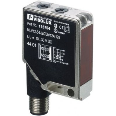 Pepperl + Fuchs MLV12-8-H-250-IR/65B/124/128 Diffuse Photoelectric Sensor 20 → 250 mm