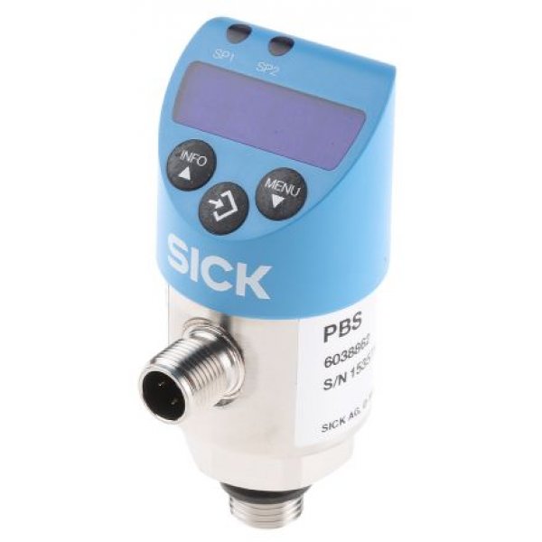 Sick PBS-RB010SG1SSNAMA0Z Gauge Pressure Sensor, 10bar Max Pressure Reading