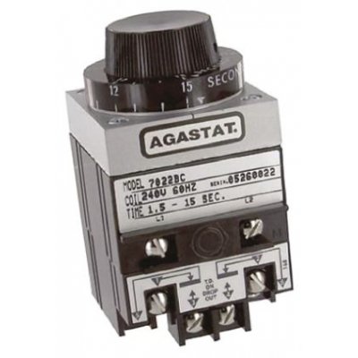 TE Connectivity 7022BC Timer Relay, Screw, 1.5 → 15 s, DPDT