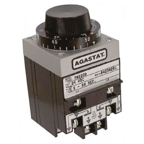 TE Connectivity 7022OD Timer Relay, Screw, 5 → 50 s, DPDT