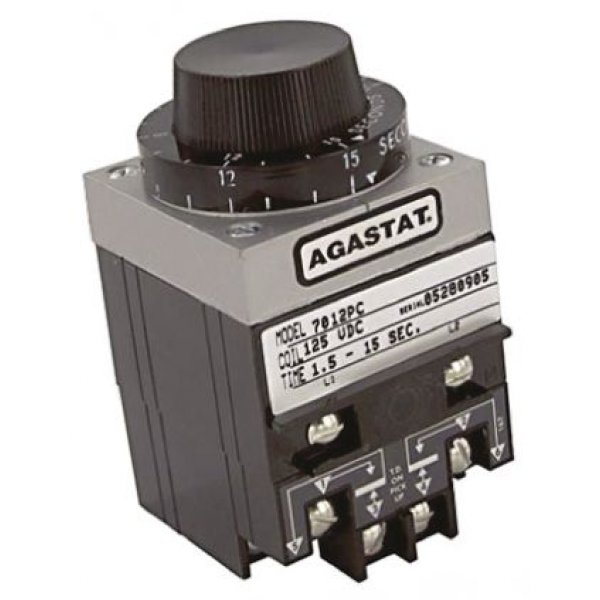 TE Connectivity 7012PC Timer Relay, Screw, 1.5 → 15 s, DPDT