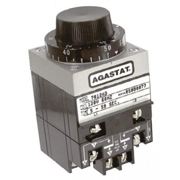 TE Connectivity 7012AD Timer Relay Screw, 5 → 50 s, DPDT