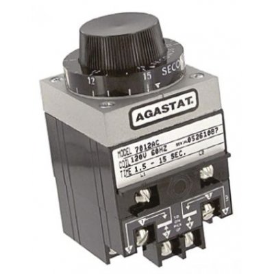 TE Connectivity 7012AC Timer Relay Screw, 1.5 → 15 s