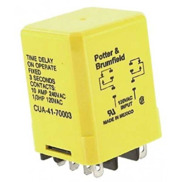 TE Connectivity CUA-41-70001 Timer Relay Quick Connect 1 s