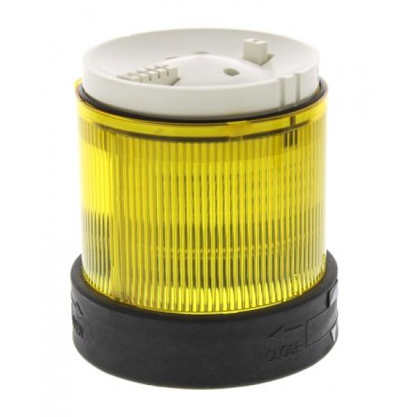 Schneider Electric XVBC2B8 Yellow Steady Effect Beacon Unit, 24 V ac/dc, LED Bulb
