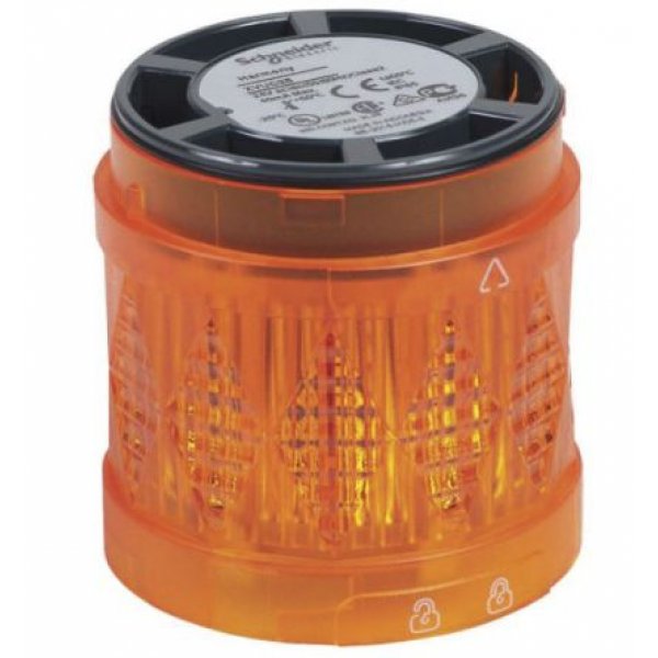 Schneider Electric XVUC25 Beacon, Orange LED, Steady Light Effect, 24 V ac/dc