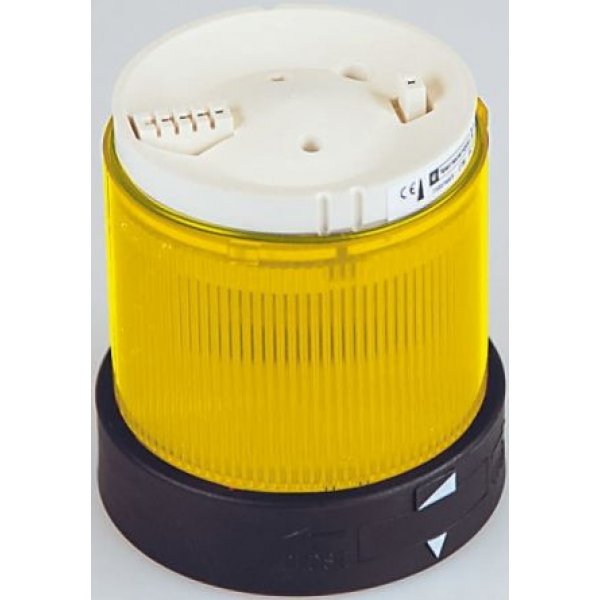 Schneider Electric XVBC38 Yellow Steady Effect Beacon Unit, 250 V, Incandescent / LED Bulb