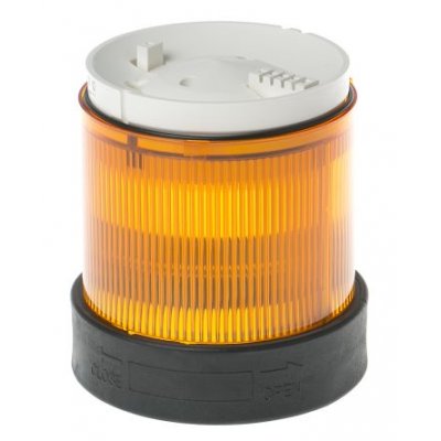 Schneider Electric XVBC35 Amber Steady Effect Beacon Unit, 250 V, Incandescent / LED Bulb