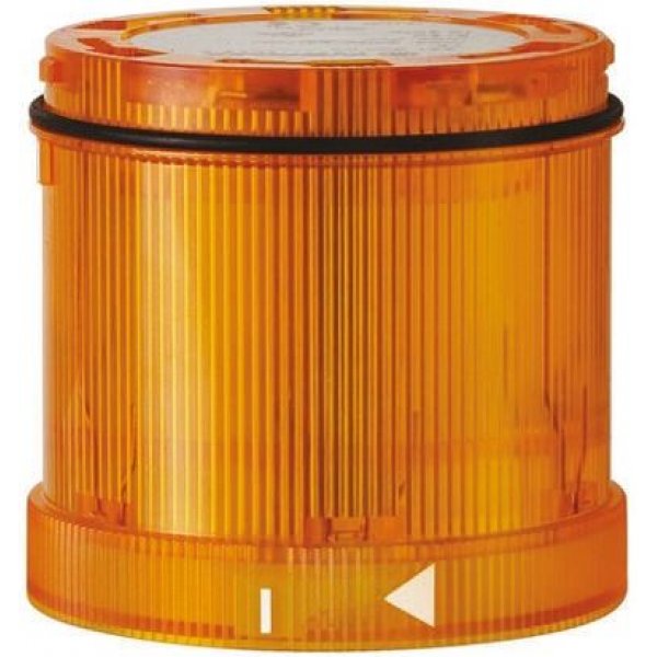 Werma 843.380.55 Series Yellow Steady Effect Beacon Unit, 24 V dc, LED Bulb