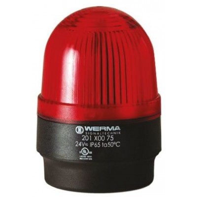 Werma 20210068 Xenon Blinking Beacon 202 Series Red 230 Vac