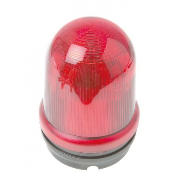 Werma 829.150.55 Series Red Multiple Effect Beacon, 24 V dc, Surface Mount, LED Bulb