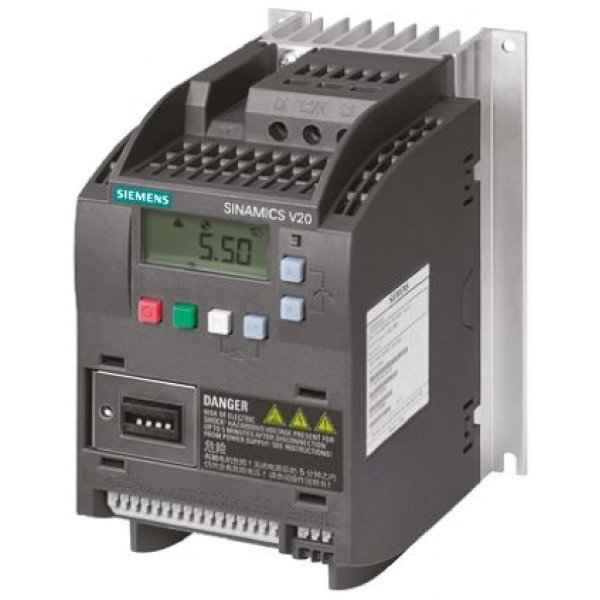 Siemens 6SL3210-5BE15-5CV0 Inverter Drive 0.55 kW with EMC Filter