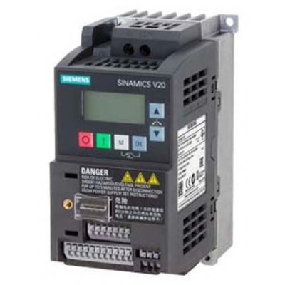 Siemens 6SL3210-5BB15-5UV1 Inverter Drive 0.55 kW, 1-Phase In, 200 → 240 V