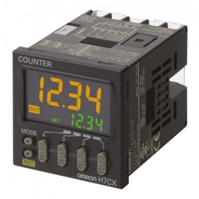 Omron H7CX-A4-N 4 Digit LCD Digital Counter 100-240 Vac
